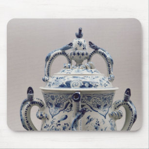 Lambeth Delftware posset pot, blue and white Mouse Pad