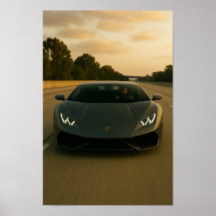 Lambo Front View Poster