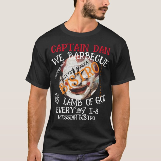 Lambof God Bistro Open's AK Alaska Pilgrimage T-Shirt (Front)