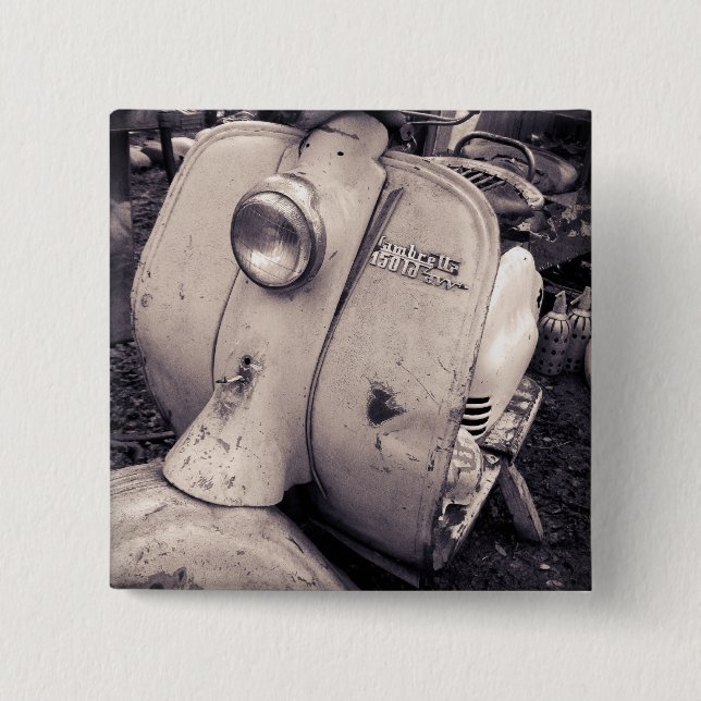 Lambretta 150 ld 15 cm square badge (Front)