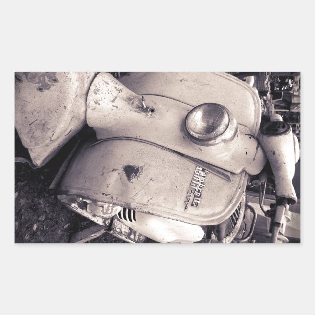 Lambretta 150 ld rectangular sticker (Front)