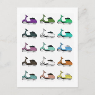 Lambretta Pop Art Postcard