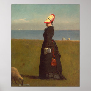 Lambs, Nantucket - Eastman Johnson Fine Art Poster