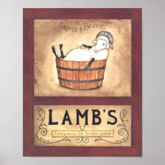 Lamb's Soap Poster