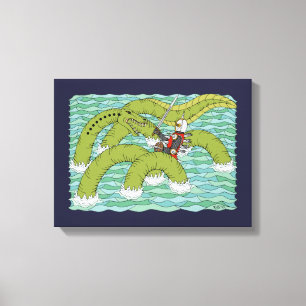 Lambton Worm and Knight Canvas Print