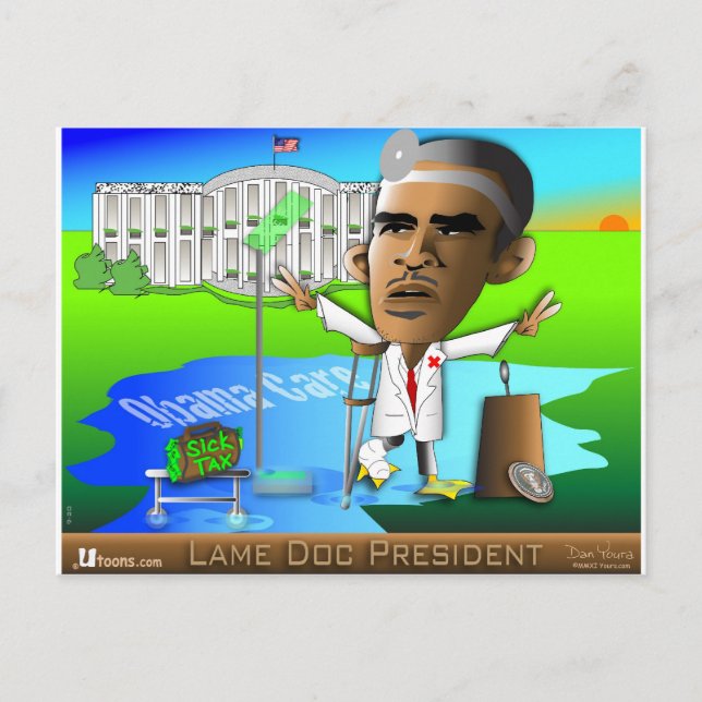 Lame Doc President Postcard (Front)