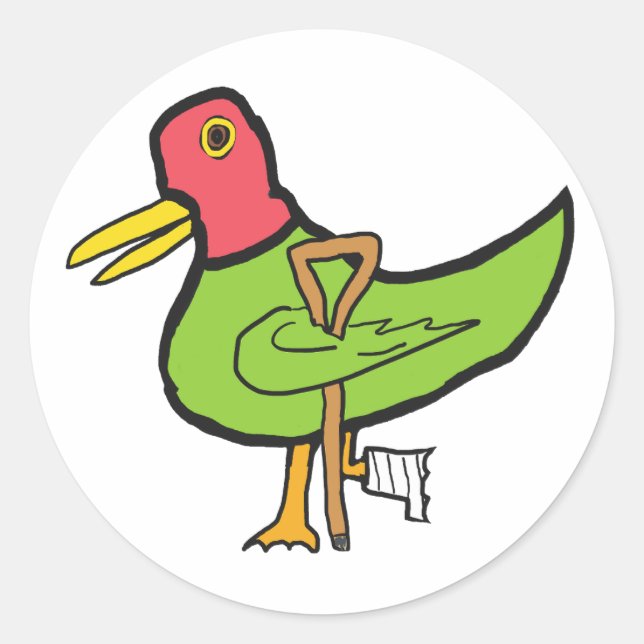 Lame Duck Classic Round Sticker (Front)
