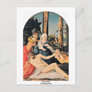 Lamentation By Baldung Hans Postcard