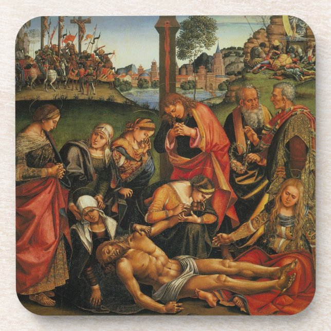 Lamentation Over the Dead Christ - Luca Signorelli Coaster (Front)