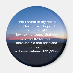 Lamentations 3:21-22 magnet