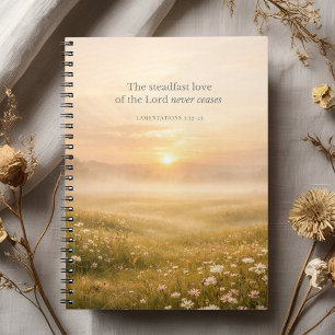 Lamentations 3:22 Bible Verse Christian Faith Notebook