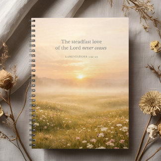 Lamentations 3:22 Bible Verse Christian Faith Notebook