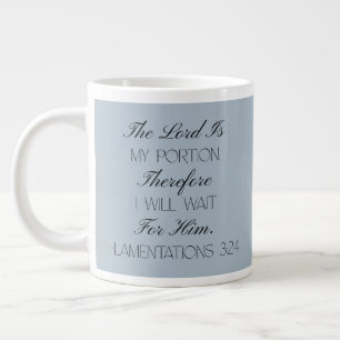 Lamentations 3:24 Hope Bible Verse Mug