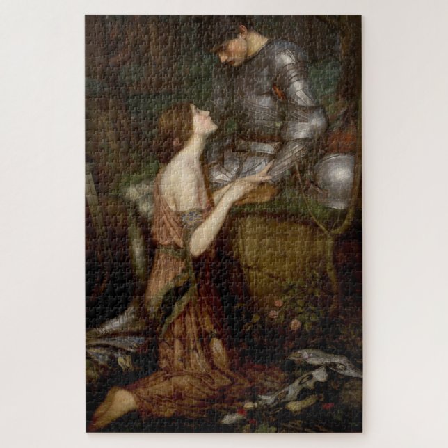 Lamia and the Soldier (by John William Waterhouse) Jigsaw Puzzle (Vertical)