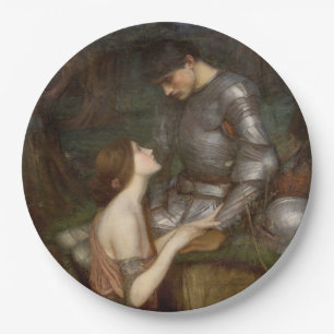 Lamia and the Soldier (by John William Waterhouse) Paper Plate