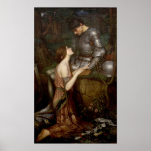 Lamia and the Soldier by JW Waterhouse Poster