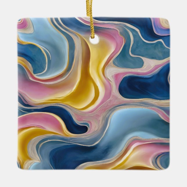 Laminated Placemat Ceramic Ornament (Front)