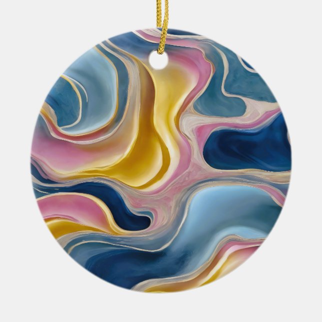 Laminated Placemat Ceramic Tree Decoration (Front)