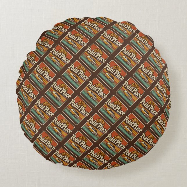 Laminated Placemat Round Cushion (Front)