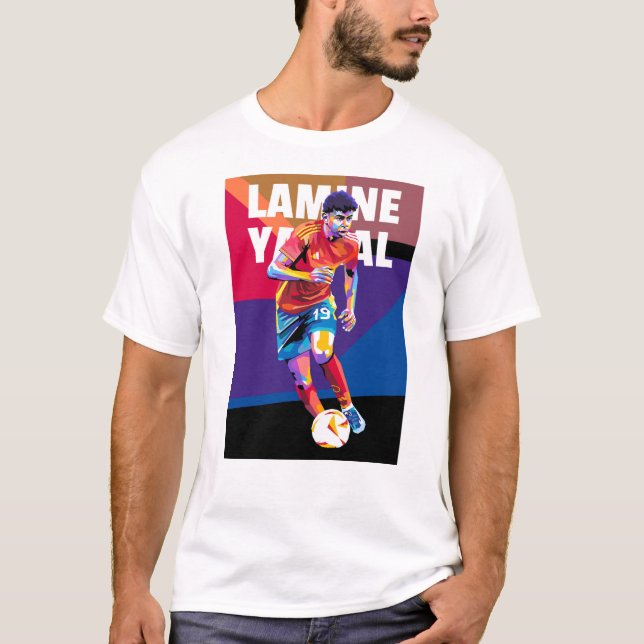 Lamine Yamal in WPAP Style T-Shirt (Front)