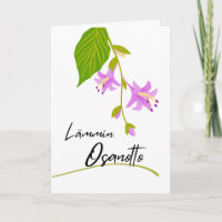 Lämmin osanotto Sympathy in Finnish with Hostas