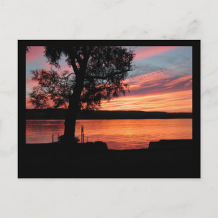Lamoka Lake Sunset Postcard