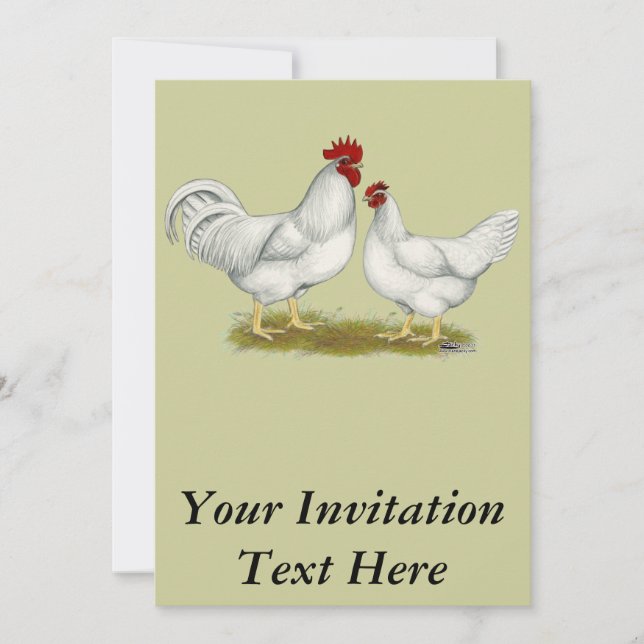 Lamona Chickens Invitation (Front)
