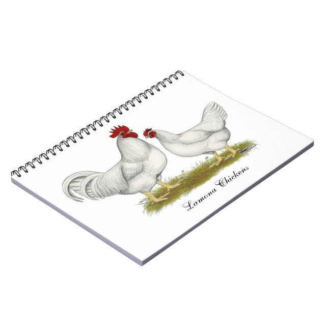Lamona Chickens Spiral Notebook (Left Side)