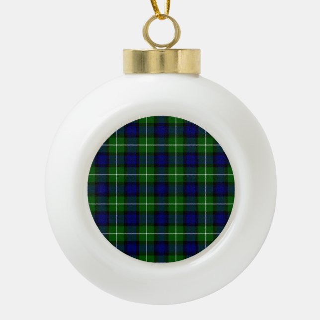 Lamont Ceramic Ball Christmas Ornament (Front)