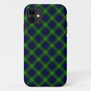 Lamont tartan blue green plaid Case-Mate iPhone case