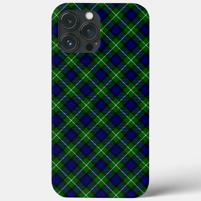 Lamont tartan blue green plaid Case-Mate iPhone case (Back)