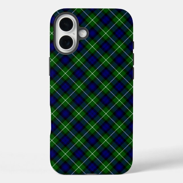 Lamont tartan blue green plaid Case-Mate iPhone case (Back)