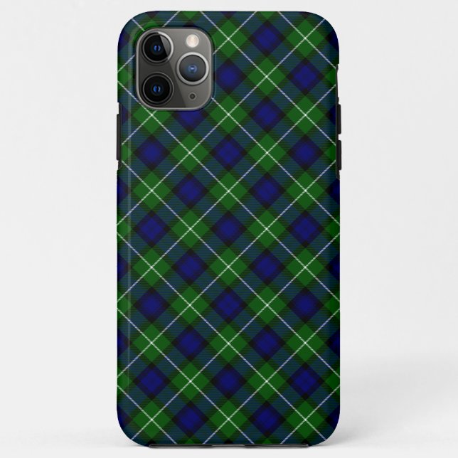 Lamont tartan blue green plaid Case-Mate iPhone case (Back)