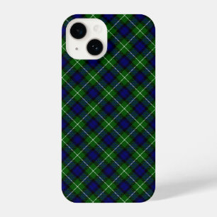 Lamont tartan blue green plaid iPhone 14 case
