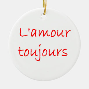 l'amour toujours ceramic tree decoration