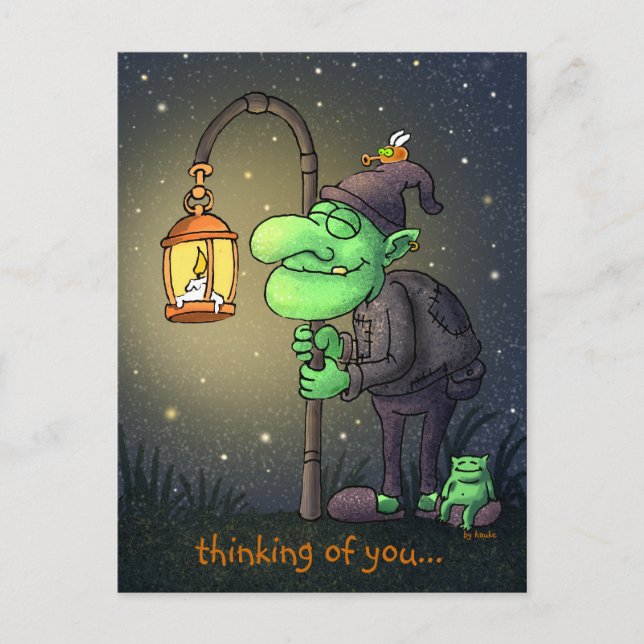 lamp-gnome greeting card (Front)