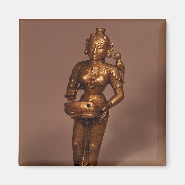 Lamp in the form of Goddess of Fortune Magnet (Front)