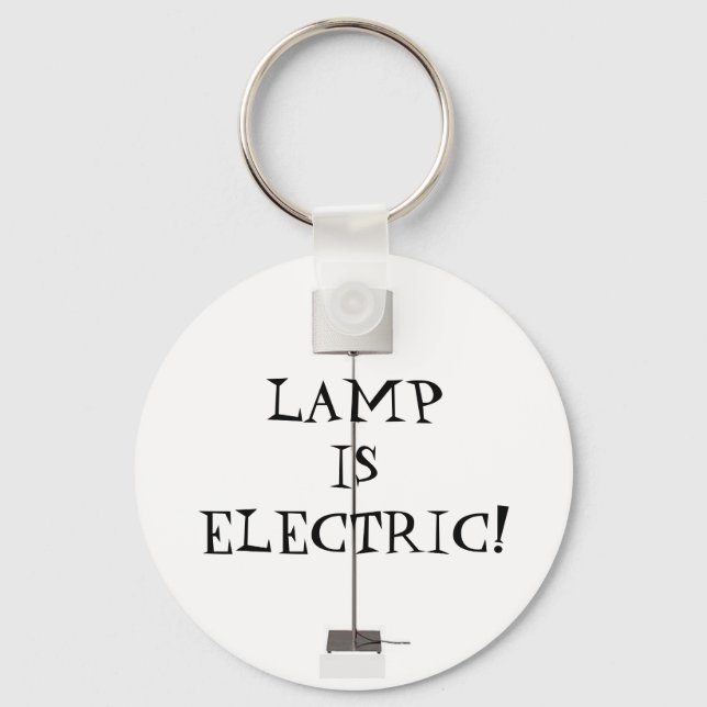 Lamp is Electric! Key Ring (Front)