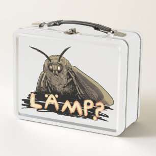 Lamp? Moth Meme Metal Lunch Box