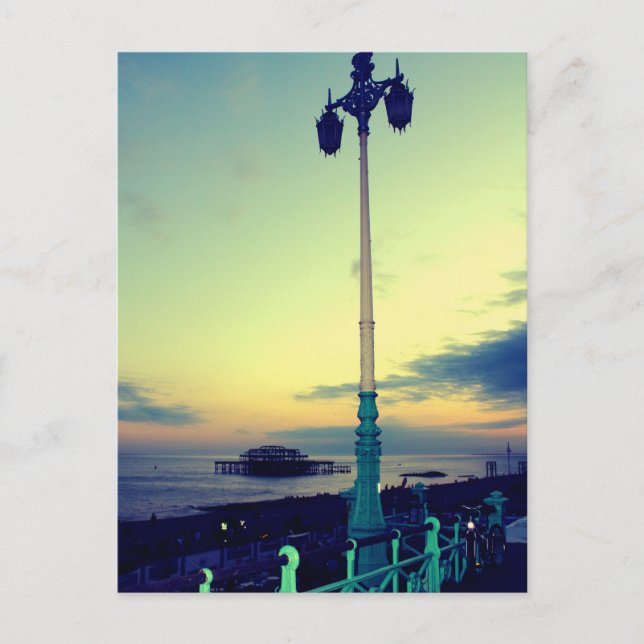 Lamp post in Brighton, UK Postcard (Front)