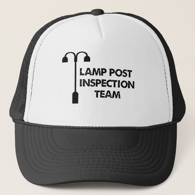 Lamp Post Inspection Team Trucker Hat (Front)
