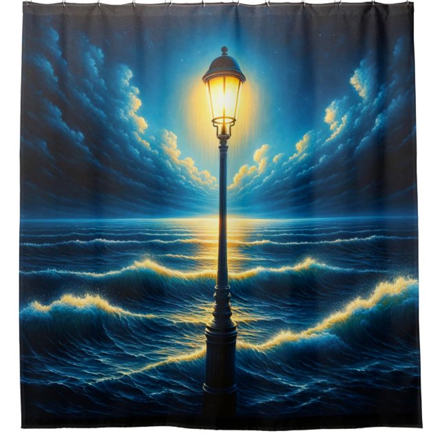 Lamp Post Shower Curtain (Front)