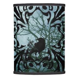 Lamp Shade - Sitting Raven