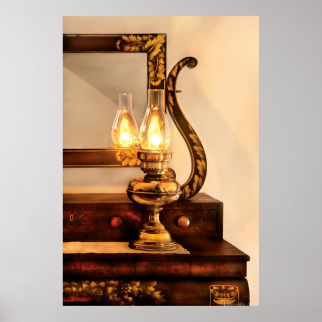 Lamp - The bureau and lantern Poster (Front)