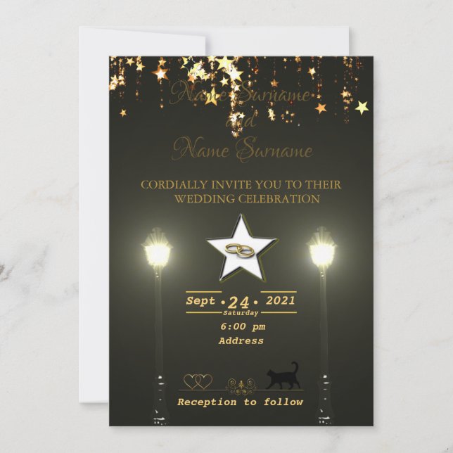Lamppost Invitation (Front)