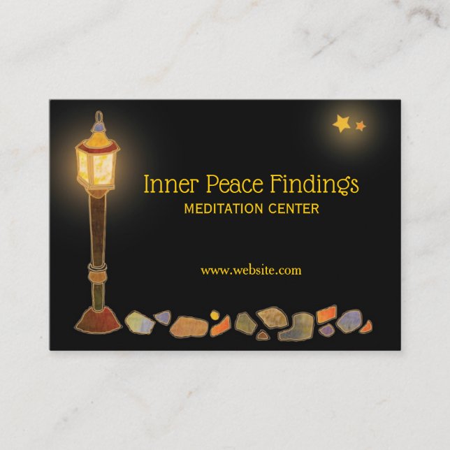 Lamppost Meditation Centre Business Card (Front)