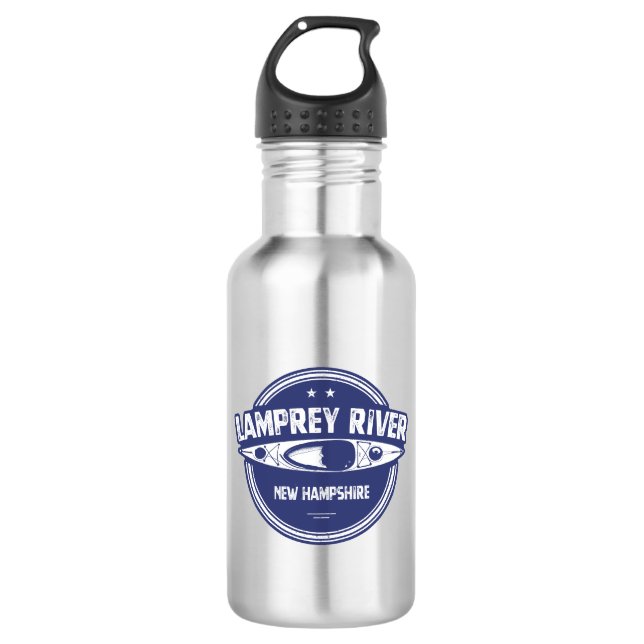 Lamprey River New Hampshire Kayaking 532 Ml Water Bottle (Front)