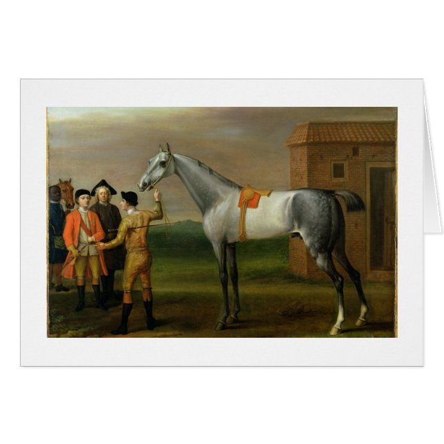 Lamprey, with his owner, Sir William Morgan, at Ne (Front Horizontal)
