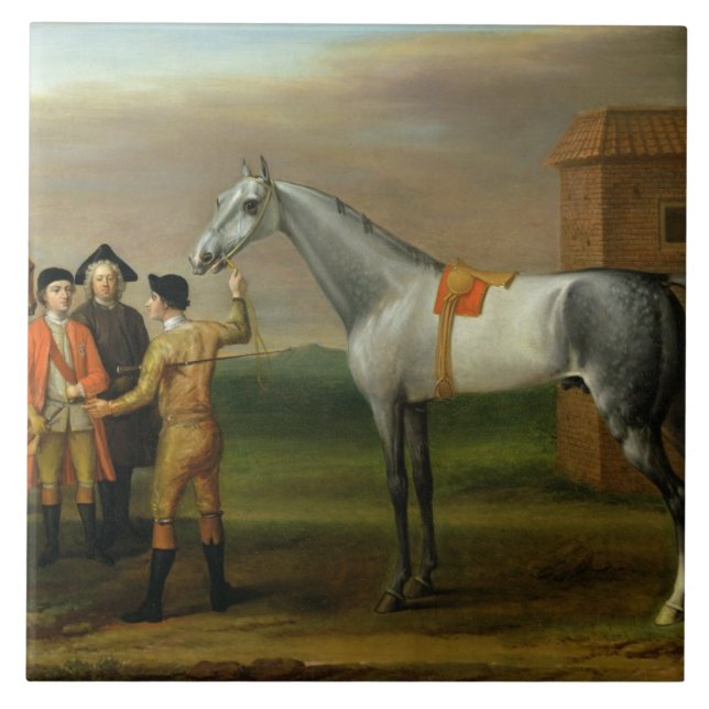 Lamprey, with his owner, Sir William Morgan, at Ne Tile (Front)