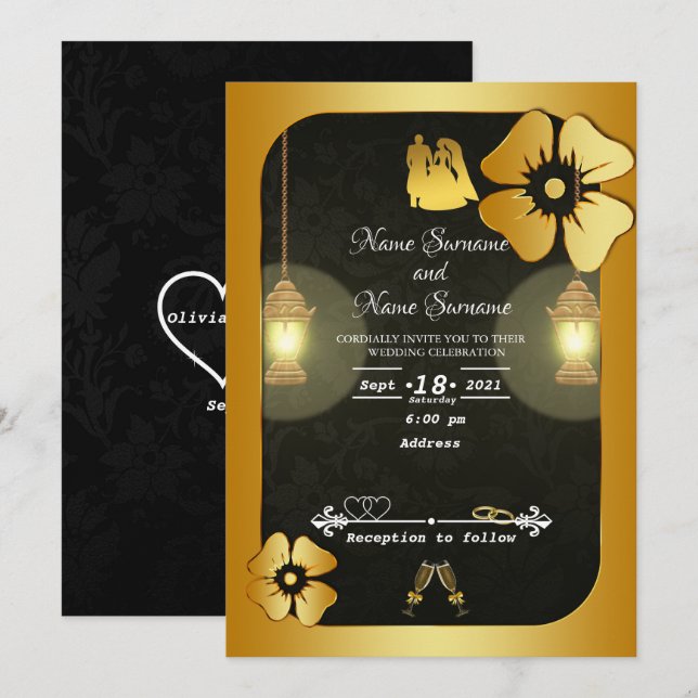Lamps Invitation (Front/Back)